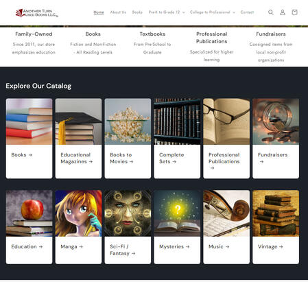 Another Turn Used Books LLC at Shopify